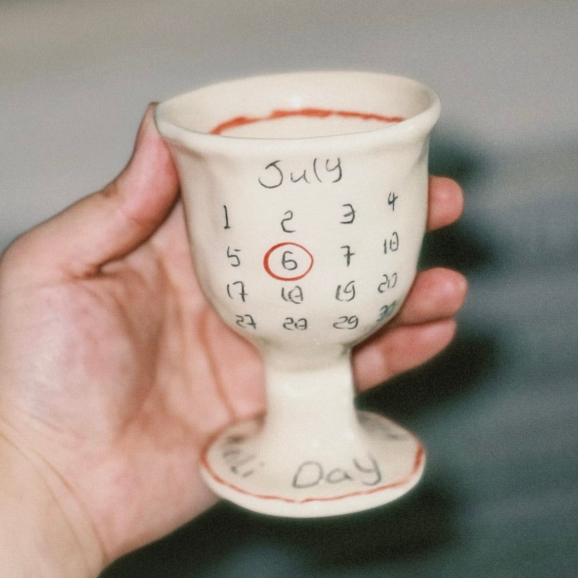Birthday Energy Cup x Personalized Ceramic Letter + Healing Crystal | Choose Your Birthday Blessing