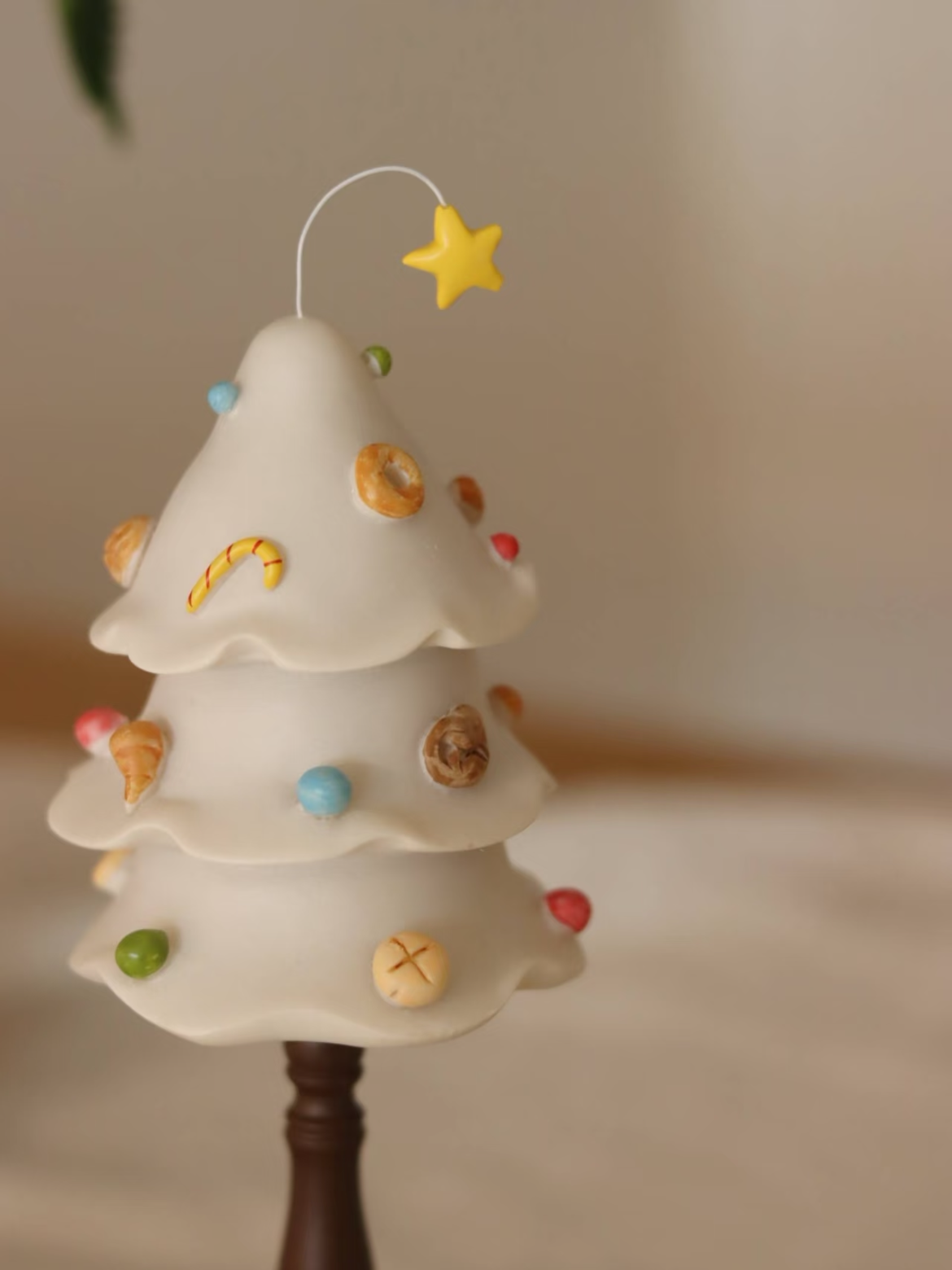 Handmade Resin Christmas Bread Tree Night Light | Original Design
