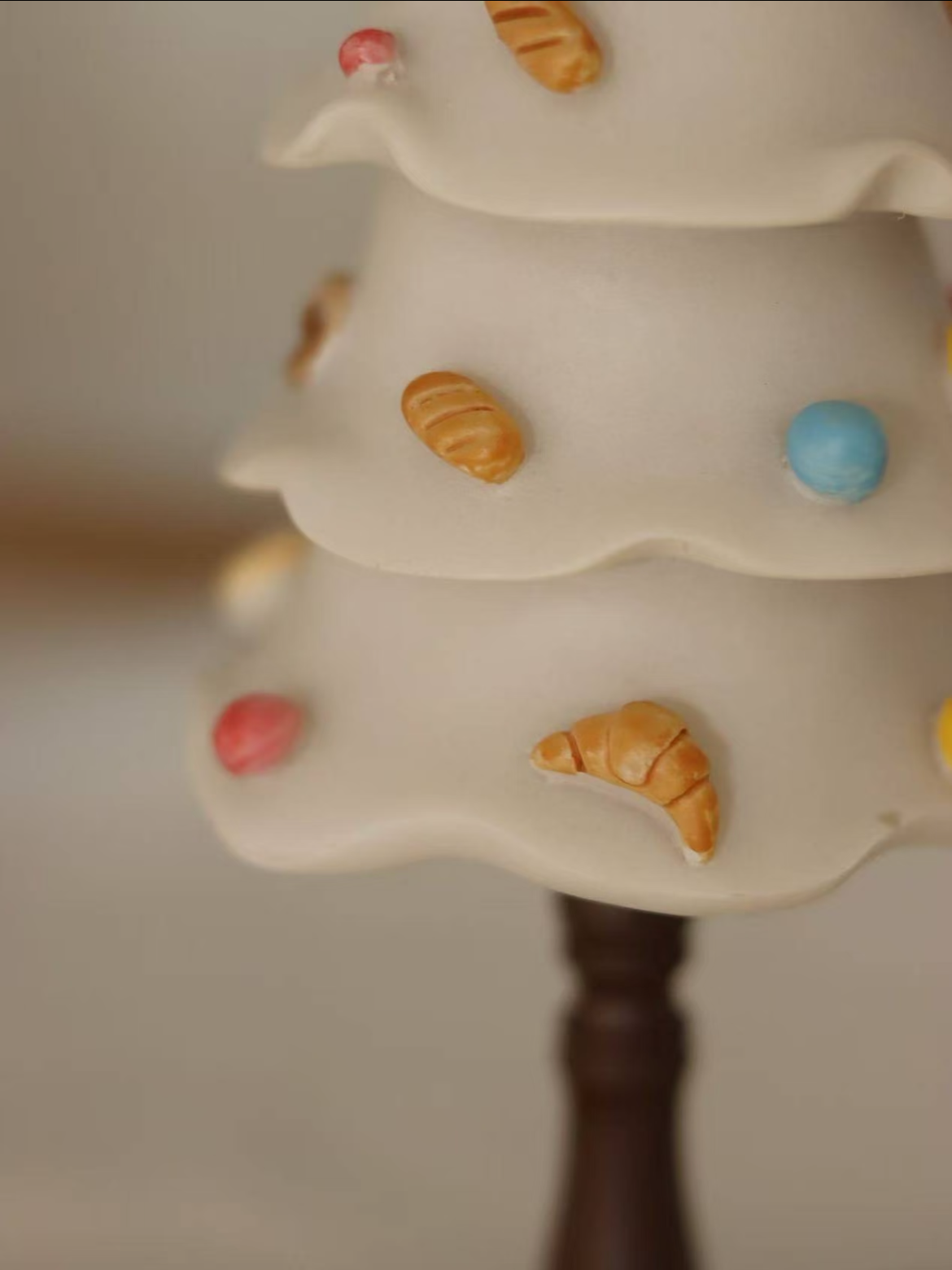 Handmade Resin Christmas Bread Tree Night Light | Original Design