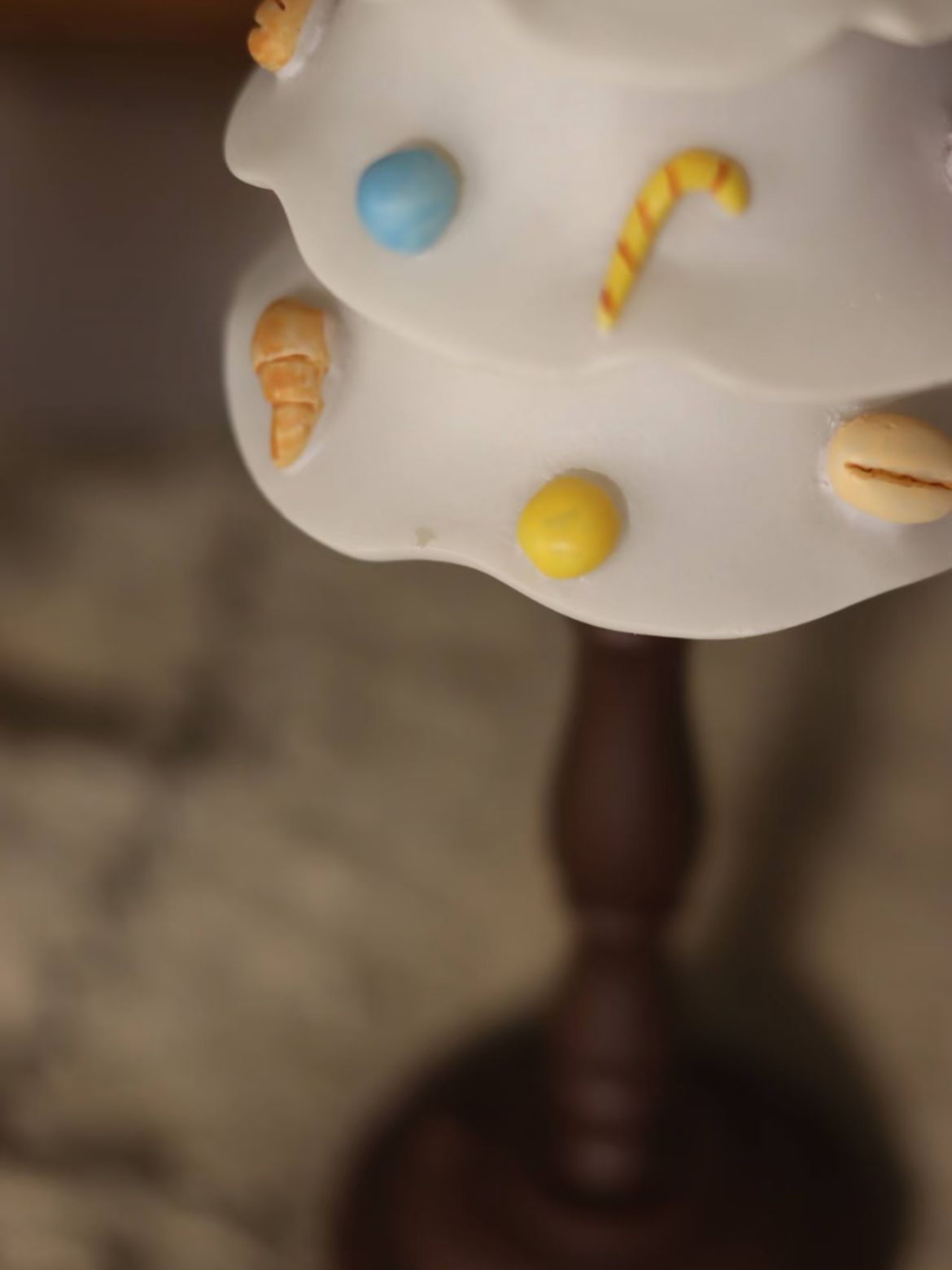Handmade Resin Christmas Bread Tree Night Light | Original Design