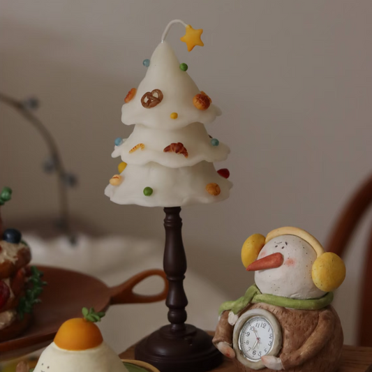 Handmade Resin Christmas Bread Tree Night Light | Original Design