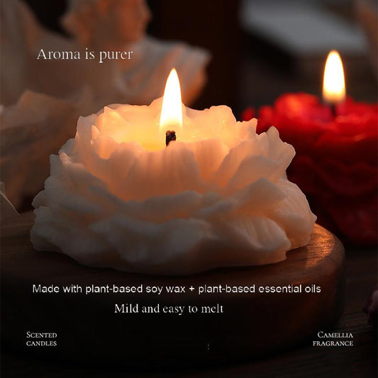 Ceramic Letter x Scented Candle Gift Set | Capture the Scent of Love (White Tea / Rose / Lavender)