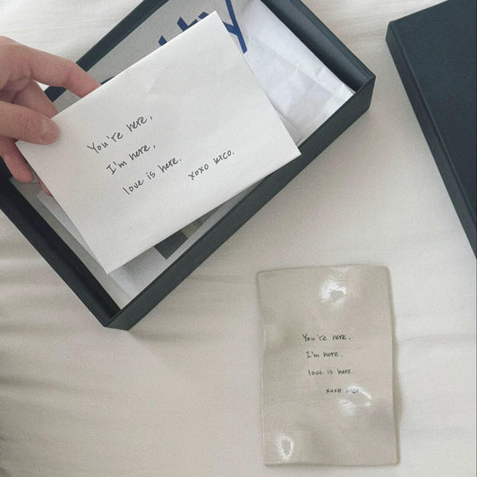 Customized Ceramic Letter – Handwritten Words that Hold Love