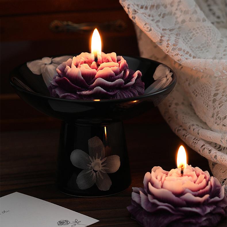 Ceramic Letter x Scented Candle Gift Set | Capture the Scent of Love (White Tea / Rose / Lavender)