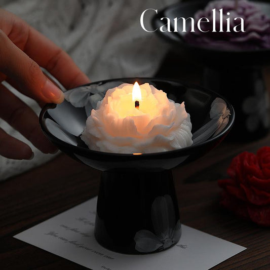 Ceramic Letter x Scented Candle Gift Set | Capture the Scent of Love (White Tea / Rose / Lavender)